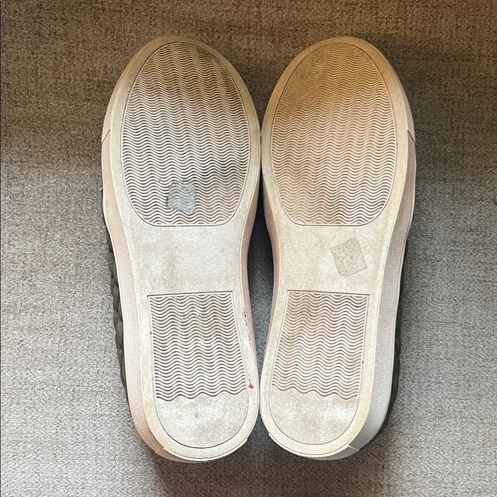 Steve Madden Quilted Olive Green Slip-On Sneakers - Picture 2 of 3